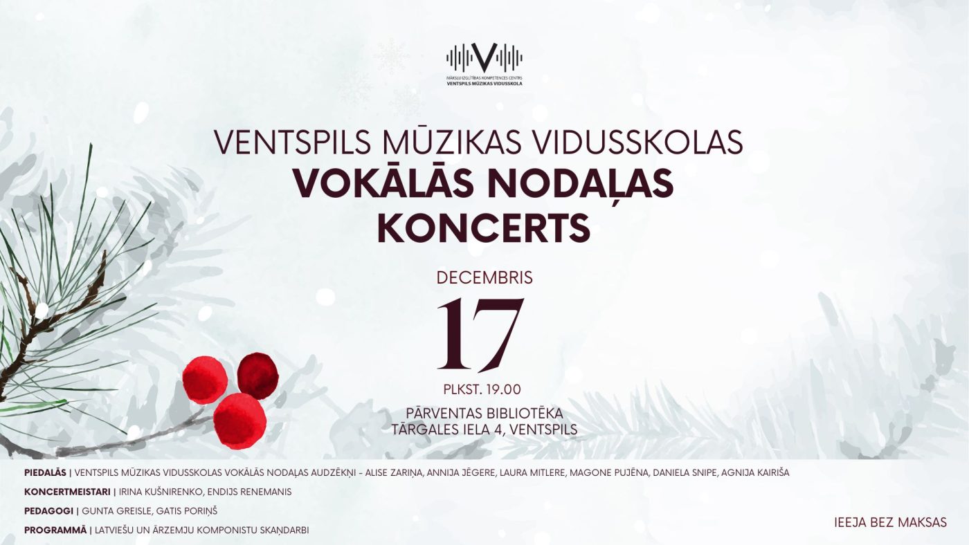 Vokālās nodaļas koncerts